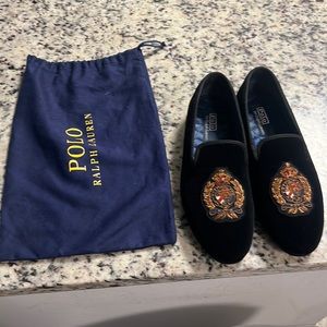 Polo ralph lauren velvet loafers